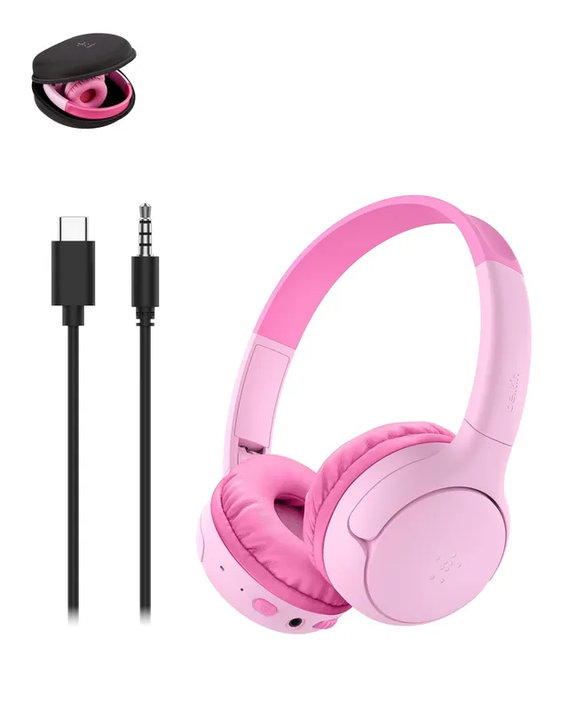 belkin-soundform-mini-2-casque-sans-fil-bluetooth-pour-enfants-volume-limit-85-d image 1
