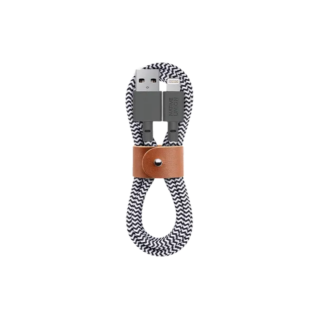 native-union-belt-cable-usb-a-vers-lightning-c-ble-mfi-1-2-m-avec-sangle-cuir-v- image 1