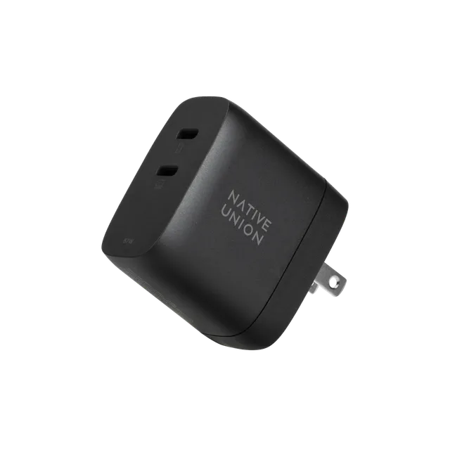 native-union-fast-gan-charger-pd-67w-2x-usb-c-chargeur-rapide-double-port-pour-m image 1