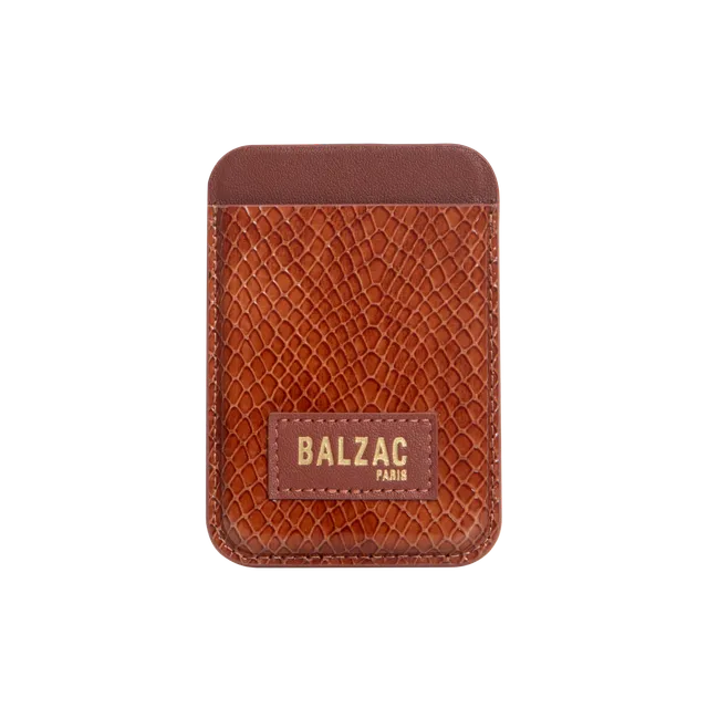 native-union-embossed-cognac-magnetic-card-holder-porte-cartes-magn-tique-magsaf image 1