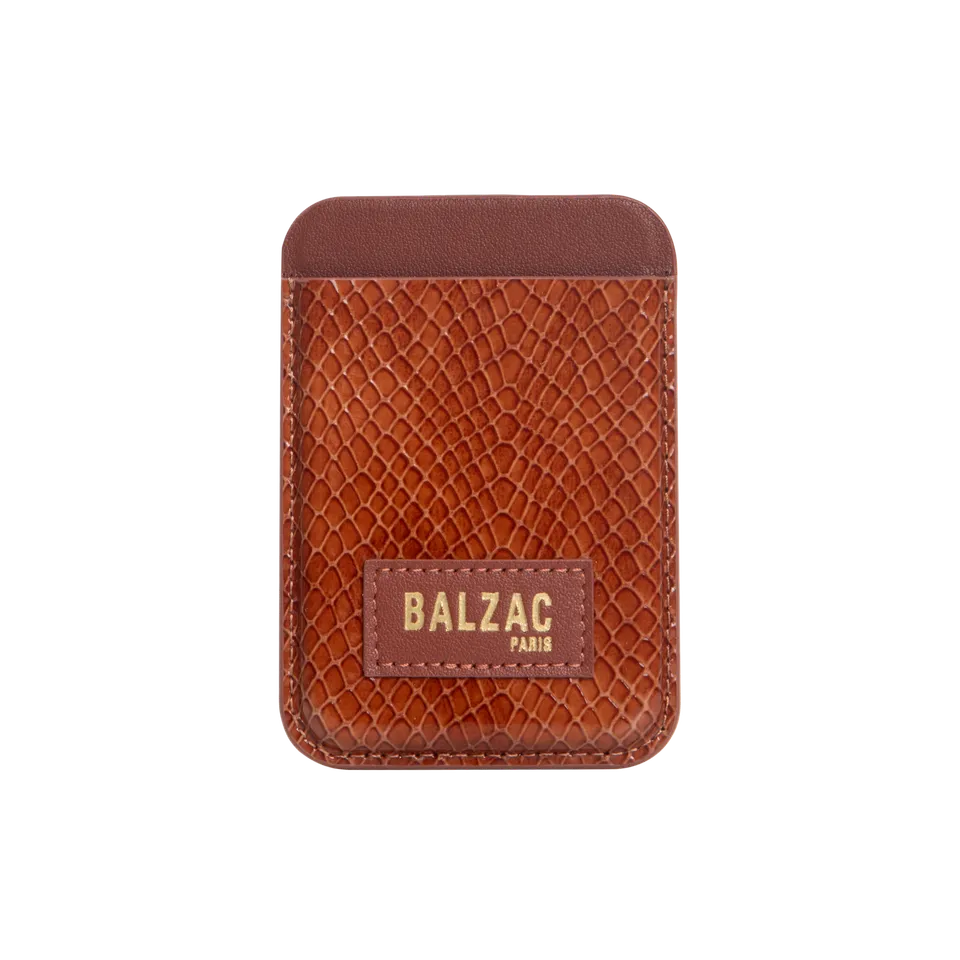 native-union-embossed-cognac-magnetic-card-holder-porte-cartes-magn-tique-magsaf image 1