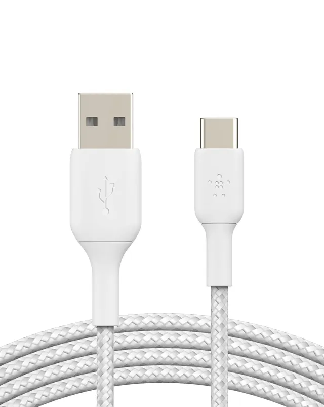 belkin-boostcharge-c-ble-usb-c-vers-usb-a-tress-nylon-3-m-charge-et-synchronisat image 1