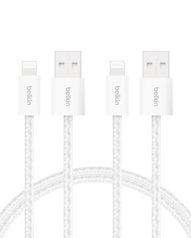 belkin-boostcharge-pack-de-2-c-bles-usb-a-vers-lightning-tress-s-1-5-m-charge-ra image 1