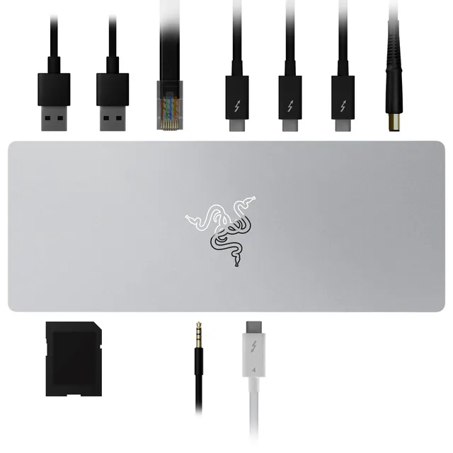 razer-thunderbolt-4-dock-blanc-station-d-accueil-10-en-1-pour-mac-et-windows-90w image 1