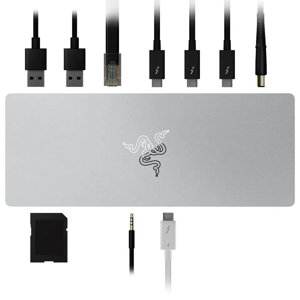 razer-thunderbolt-4-dock-blanc-station-d-accueil-10-en-1-pour-mac-et-windows-90w image 1