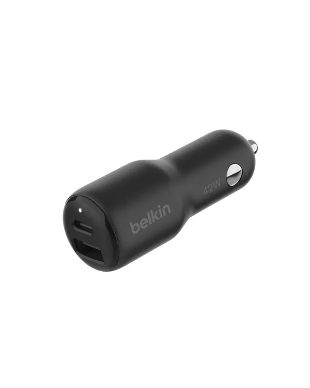 belkin-boostcharge-chargeur-voiture-double-port-42-w-usb-c-pd-3-0-usb-a-charge-r image 1