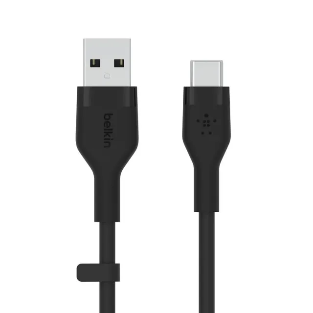 belkin-boostcharge-flex-c-ble-usb-c-vers-usb-a-silicone-3-m-certifi-usb-if-noir image 1