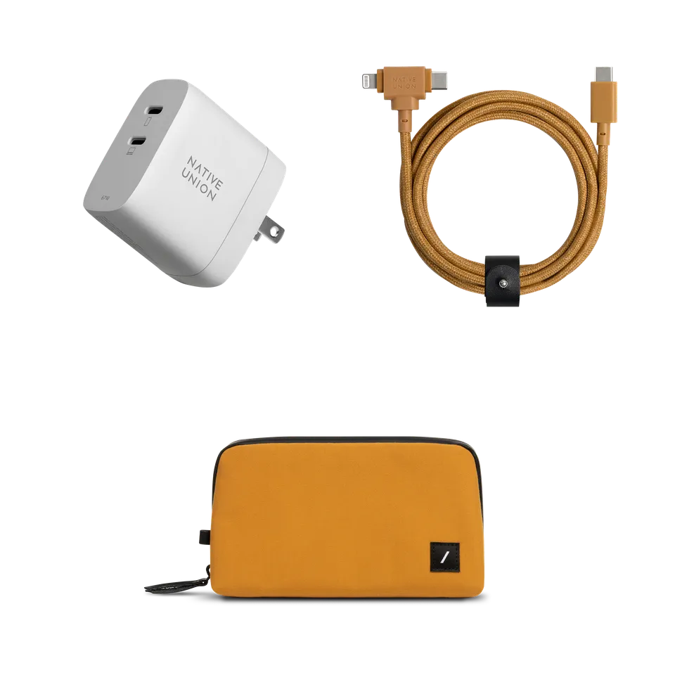 native-union-the-traveler-set-de-voyage-chargeur-gan-pd-67w-3-ports-belt-cable-d image 1
