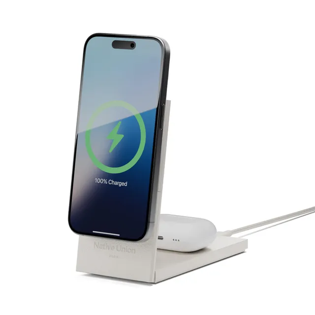 native-union-rise-chargeur-sans-fil-magn-tique-2-en-1-certifi-qi2-compatible-mag image 1