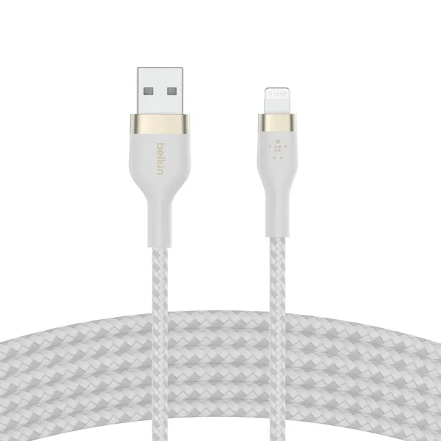 belkin-boostcharge-pro-flex-c-ble-tress-usb-a-vers-lightning-certifi-mfi-3-m-bla image 1