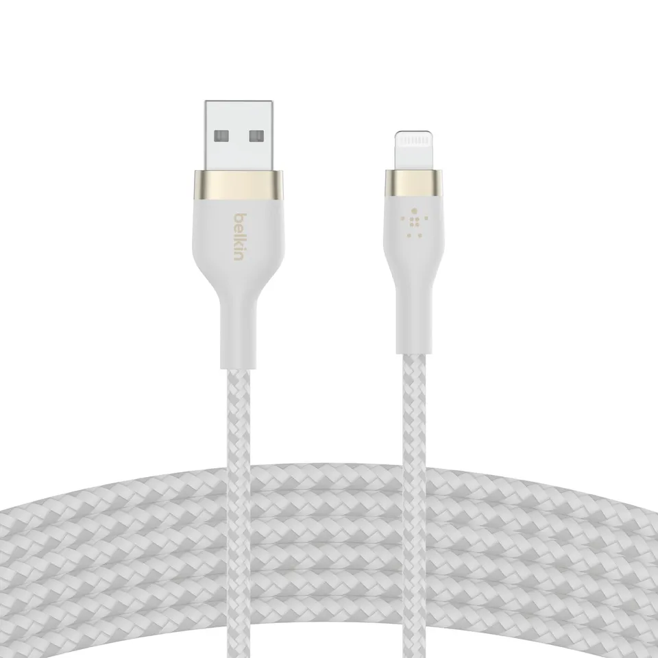 belkin-boostcharge-pro-flex-c-ble-tress-usb-a-vers-lightning-certifi-mfi-3-m-bla image 1