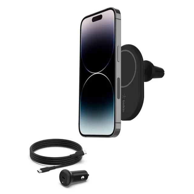 belkin-boostcharge-chargeur-de-voiture-magn-tique-sans-fil-compatible-magsafe-10 image 1