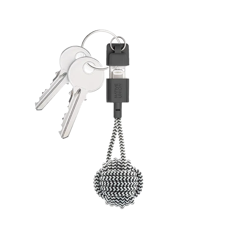 native-union-key-cable-usb-a-vers-lightning-c-ble-de-charge-porte-cl-s-certifi-m image 1