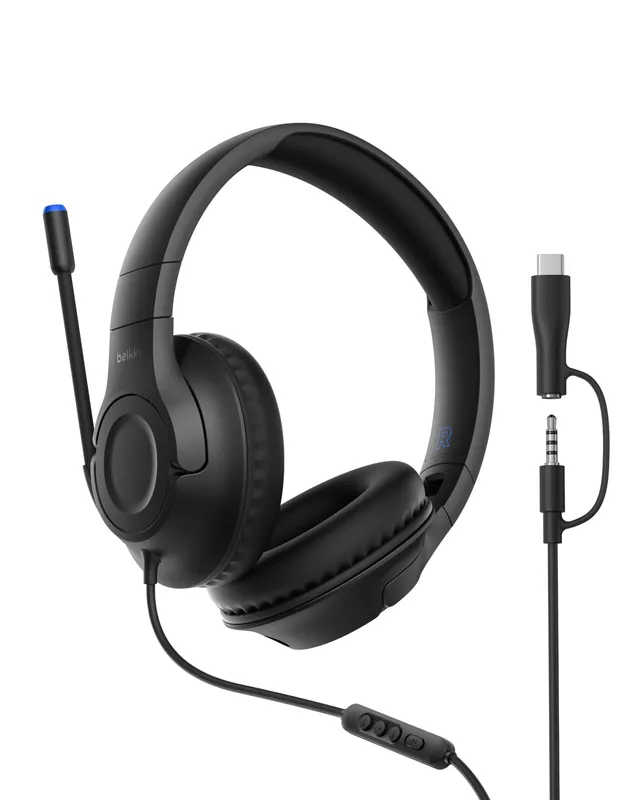 belkin-gaming-inspire-casque-audio-filaire-pour-enfants-avec-adaptateur-usb-c-mi image 1