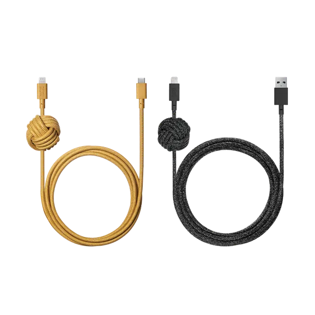 native-union-night-cable-set-c-ble-apple-mfi-ultra-long-3-m-usb-a-vers-lightning image 1