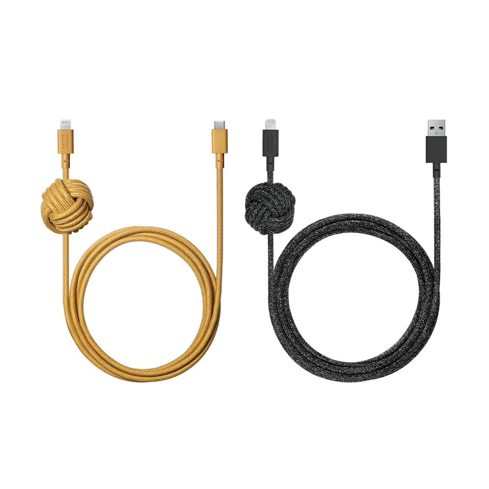 native-union-night-cable-set-c-ble-apple-mfi-ultra-long-3-m-usb-a-vers-lightning image 1
