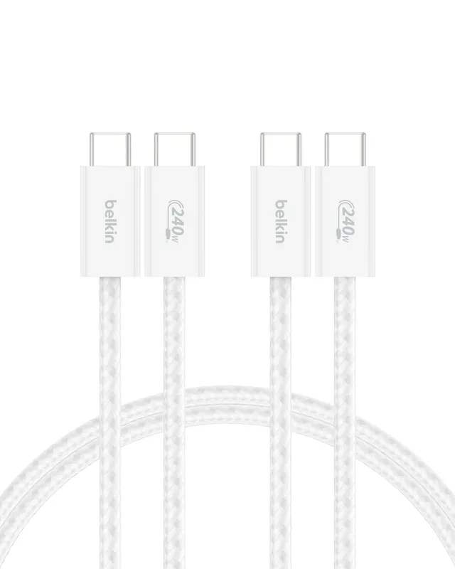 belkin-boostcharge-pack-de-2-c-bles-usb-c-vers-usb-c-1-5-m-240-w-tress-s-nylon-c image 1