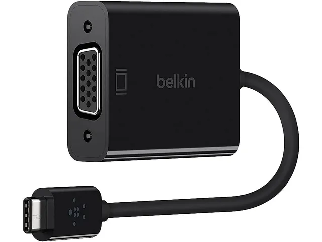 belkin-adaptateur-usb-c-vers-vga-15-cm-plug-and-play-compatible-ipad-pro-macbook image 1
