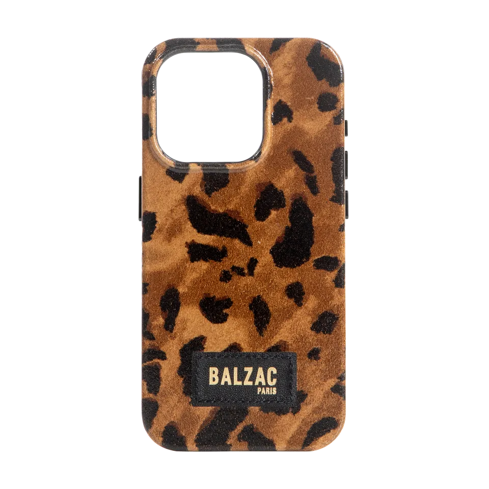 native-union-x-balzac-paris-cheetah-cappuccino-case-pour-iphone-14-coque-cuir-v- image 1