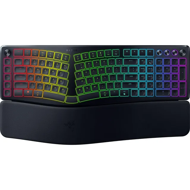 razer-pro-type-ergo-clavier-ergonomique-sans-fil-rgb-deux-parties-avec-ai-prompt image 1