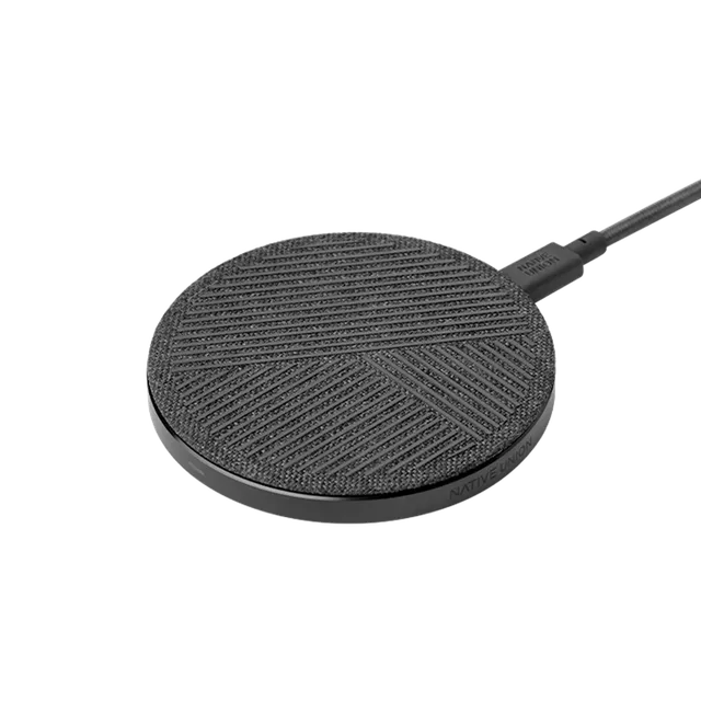 native-union-drop-wireless-charger-chargeur-sans-fil-qi-10-w-base-aluminium-et-t image 1