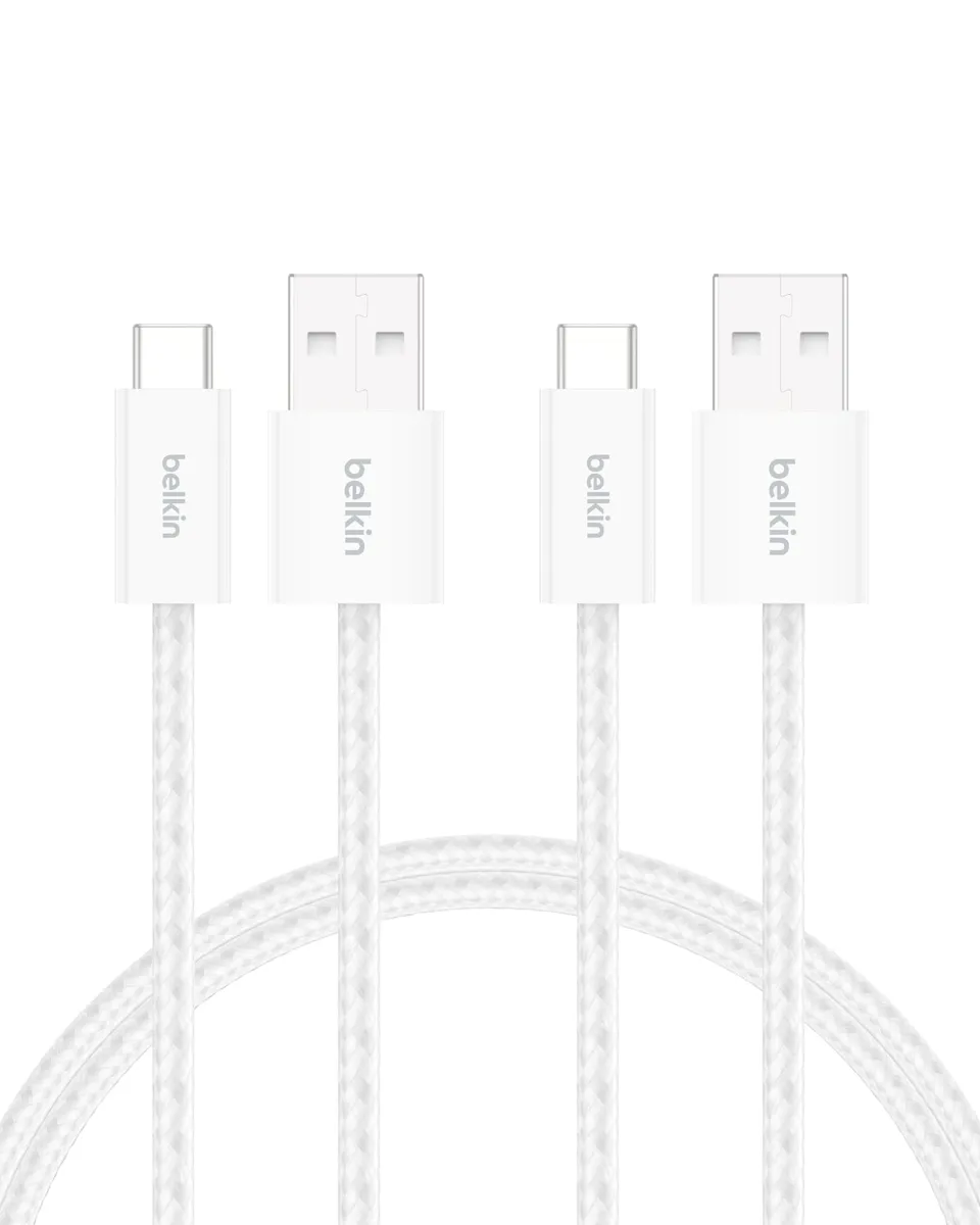 belkin-pack-de-2-c-bles-usb-a-vers-usb-c-tress-s-1-5-m-15w-blanc-charge-rapide-i image 1