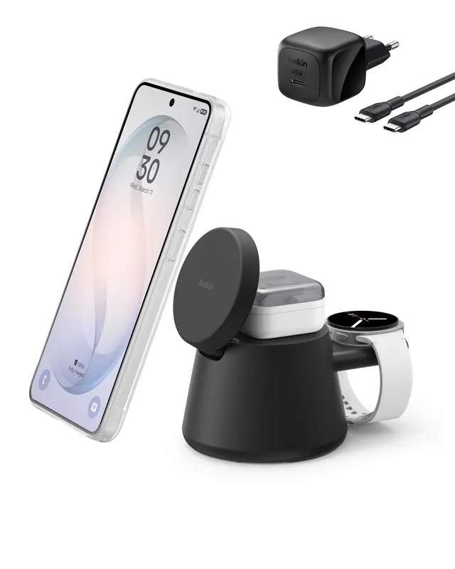 belkin-ultracharge-station-de-charge-3-en-1-magn-tique-qi2-25-w-avec-support-usb image 1