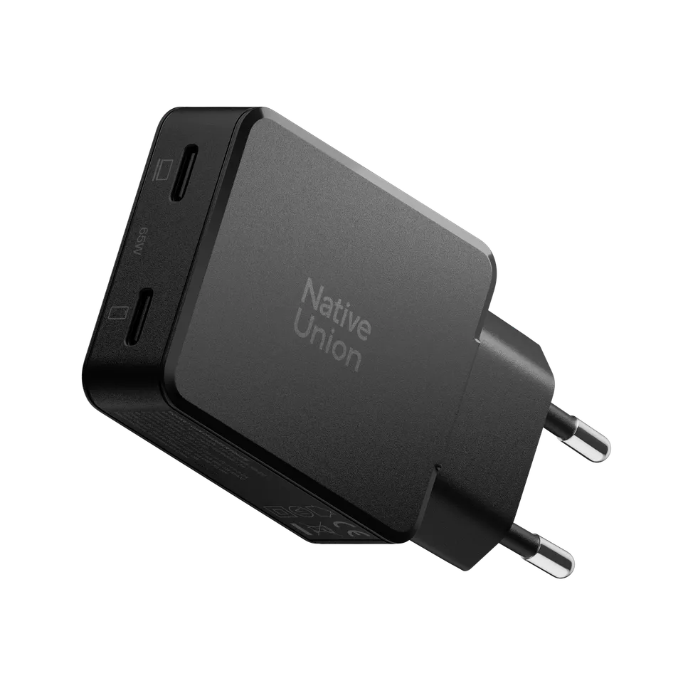 native-union-pocket-gan-charger-pd-65w-chargeur-ultra-fin-2-ports-usb-c-power-de image 1