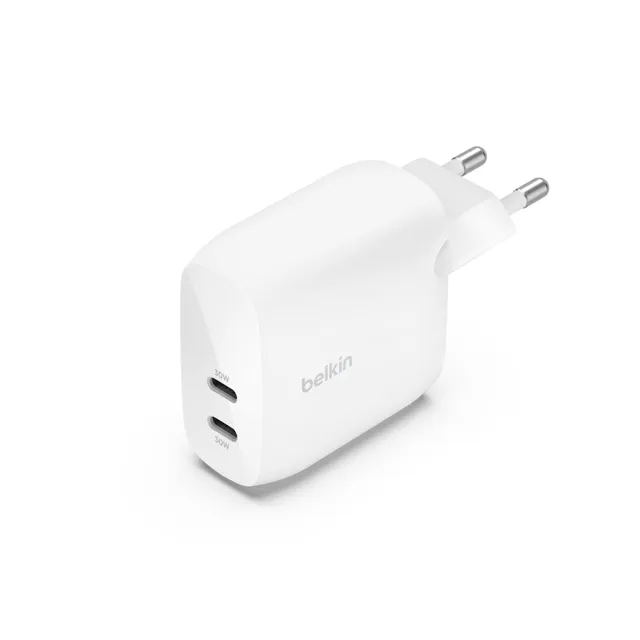 belkin-boostcharge-chargeur-secteur-double-port-usb-c-60-w-pps-pd-30-w-par-port- image 1