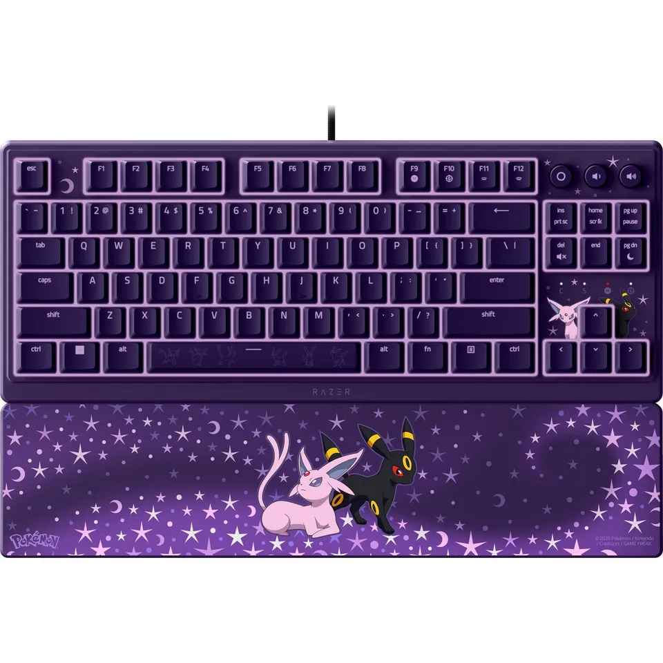 razer-ornata-v3-tenkeyless-dition-pok-mon-espeon-umbreon-clavier-gaming-compact- image 1