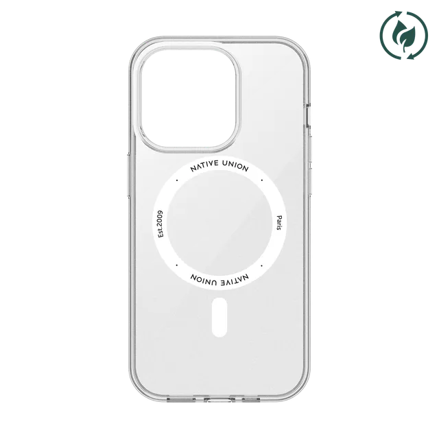 native-union-re-clear-case-pour-iphone-14-coque-transparente-100-recycl-e-magsaf image 1