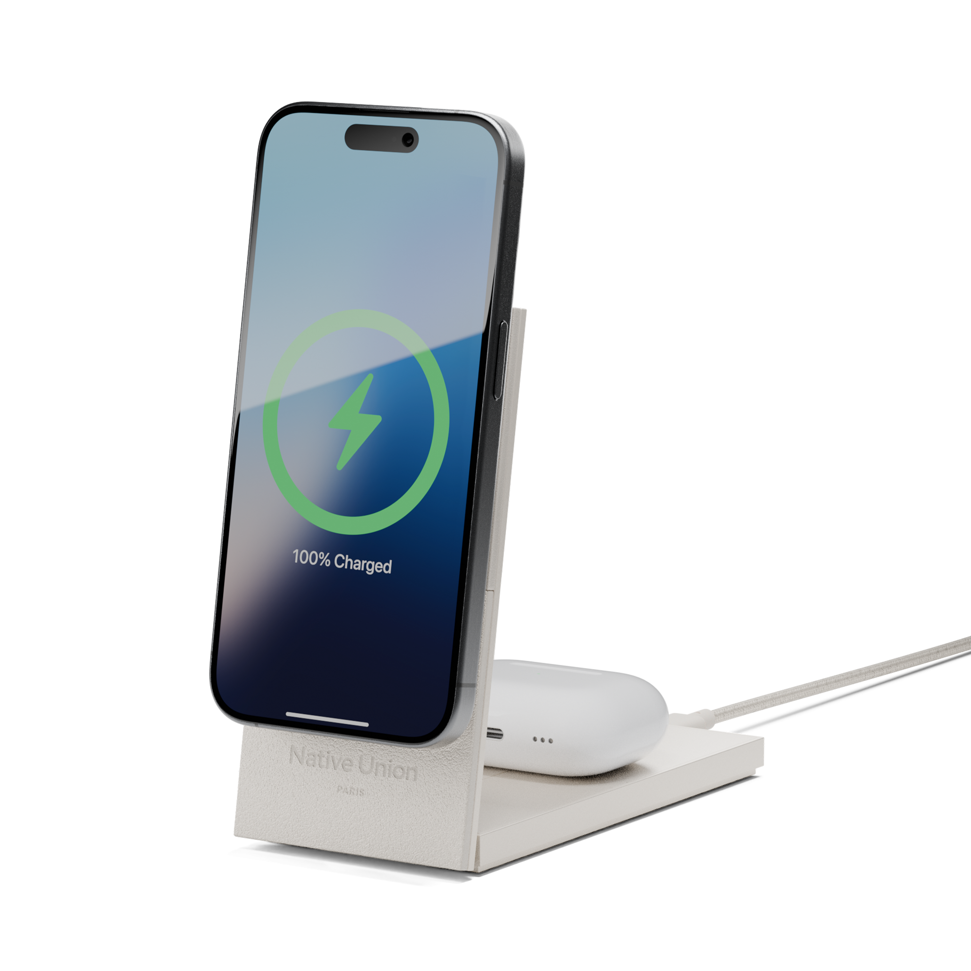 native-union-rise-2-en-1-chargeur-sans-fil-magn-tique-pliable-qi2-certifi-pour-i image 5