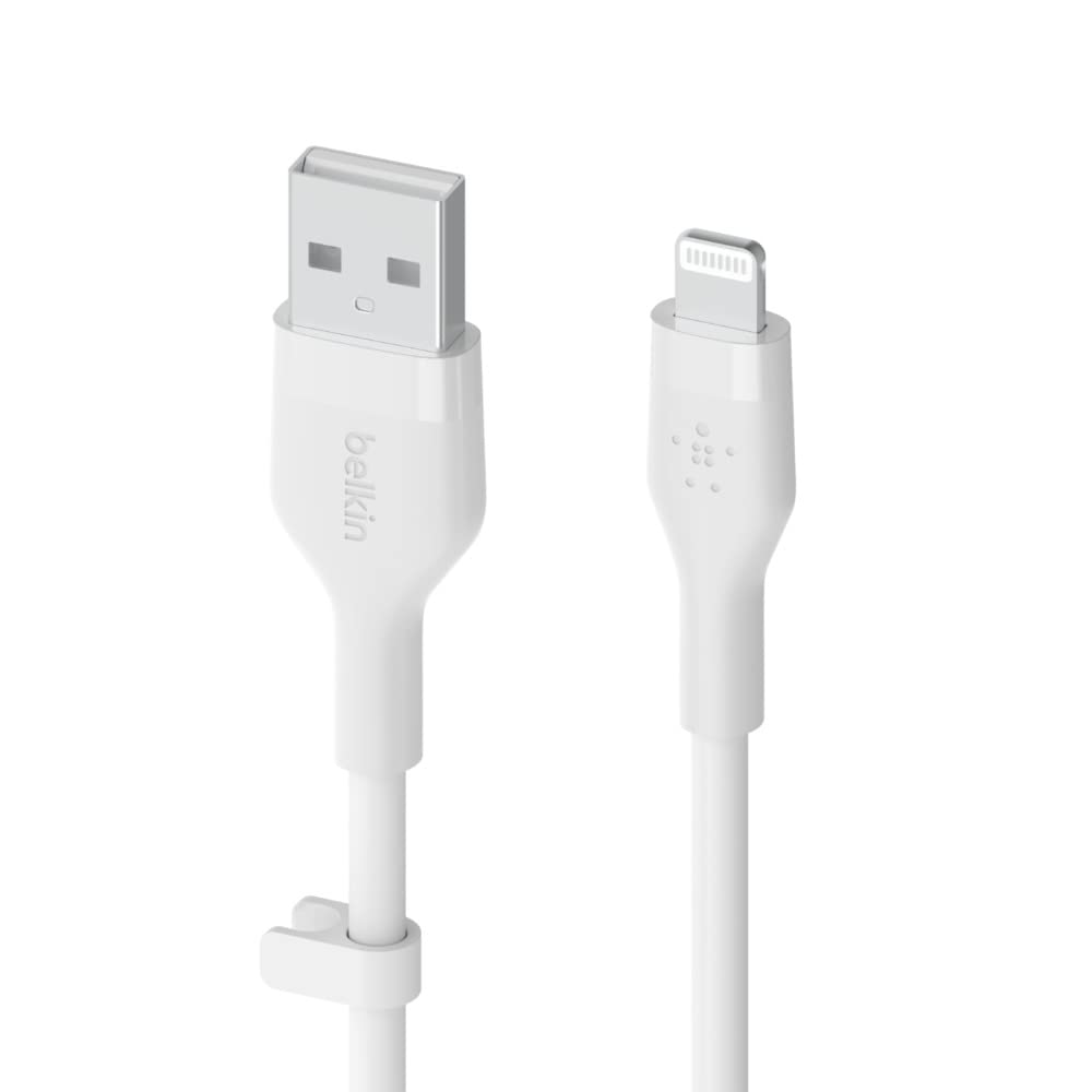 belkin-boostcharge-flex-c-ble-usb-a-vers-lightning-silicone-3-m-certifi-mfi-blan image 2