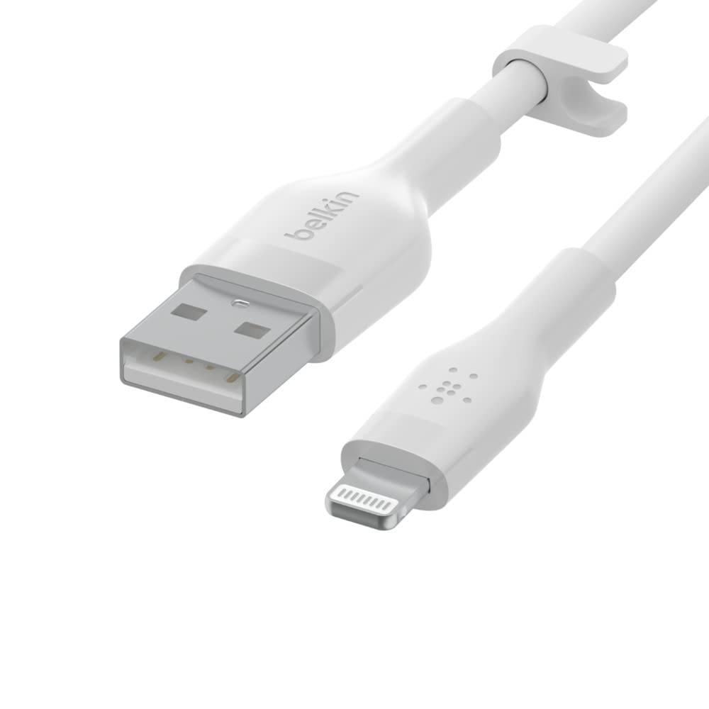 belkin-boostcharge-flex-c-ble-usb-a-vers-lightning-silicone-3-m-certifi-mfi-blan image 4