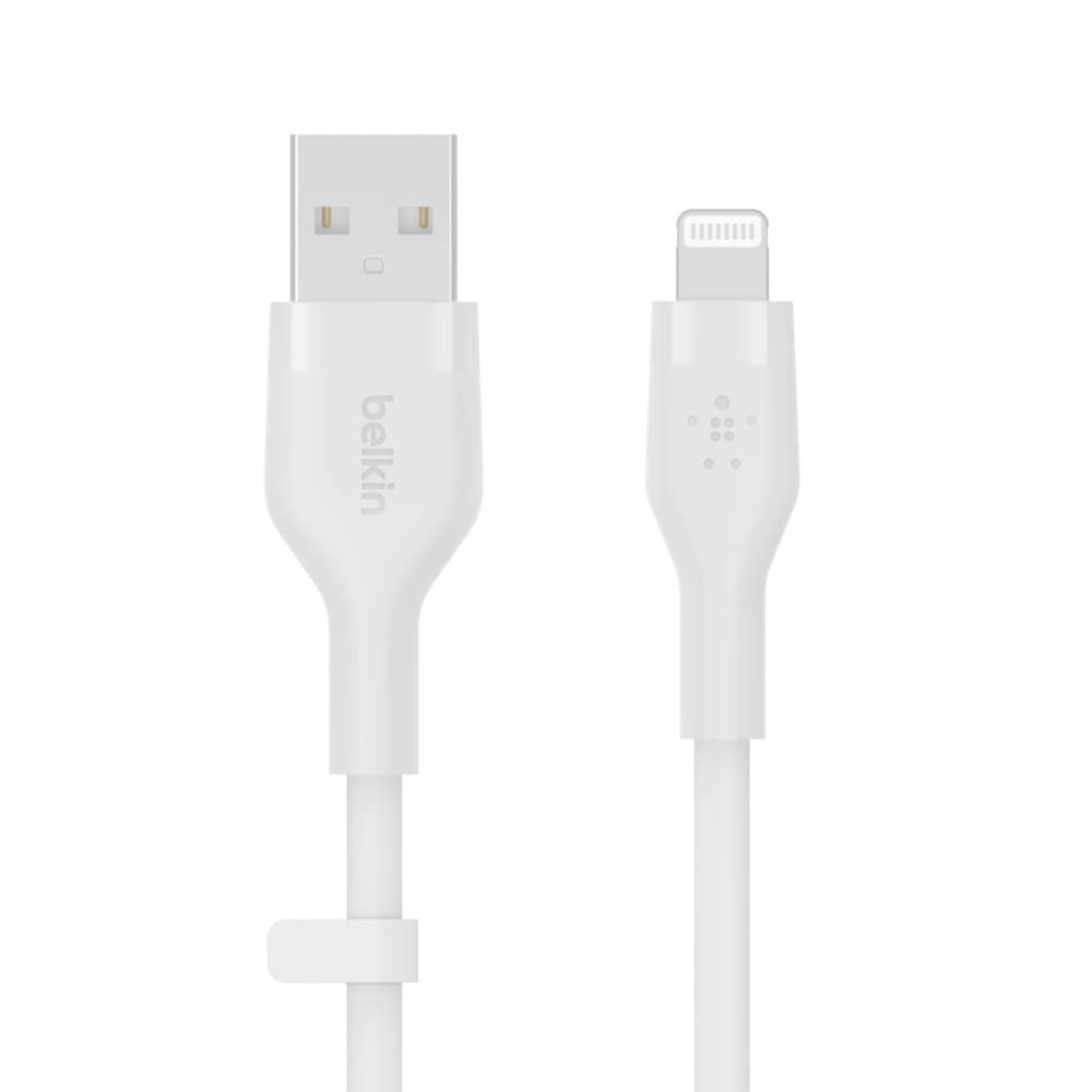 belkin-boostcharge-flex-c-ble-usb-a-vers-lightning-silicone-3-m-certifi-mfi-blan image 1
