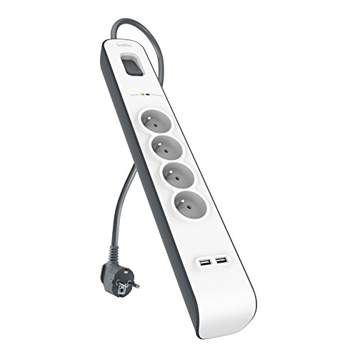 belkin-parafoudre-bsv401ca2m-multiprise-de-protection-4-prises-525-joules-2-port image 8