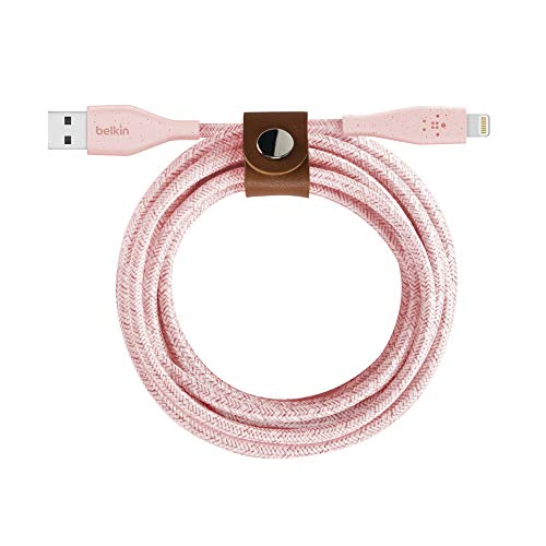 belkin-duratek-plus-c-ble-lightning-vers-usb-a-1-2m-rose-c-ble-de-recharge-renfo image 4