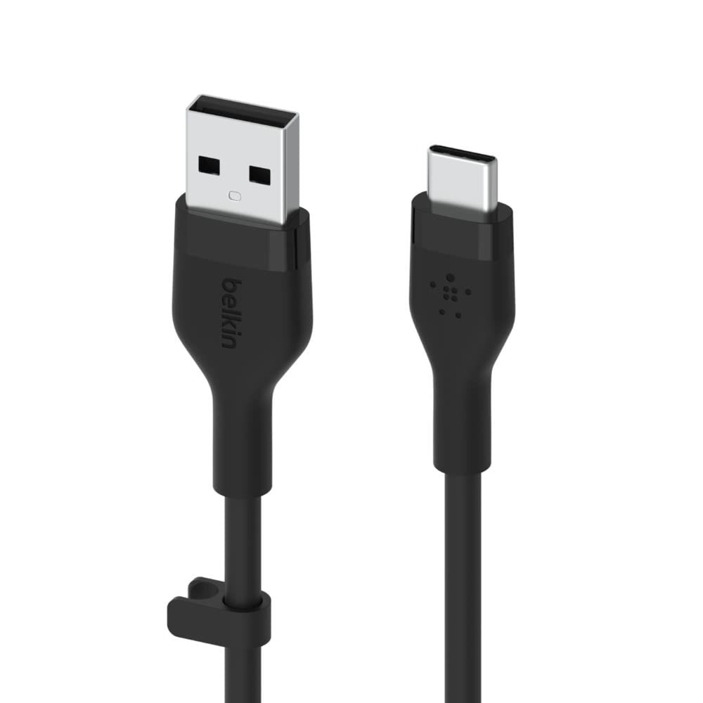 belkin-boostcharge-flex-c-ble-usb-c-vers-usb-a-silicone-3-m-certifi-usb-if-noir image 2