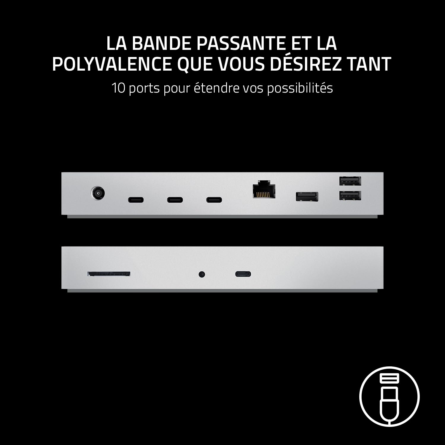 razer-thunderbolt-4-dock-blanc-station-d-accueil-10-en-1-pour-mac-et-windows-90w image 2