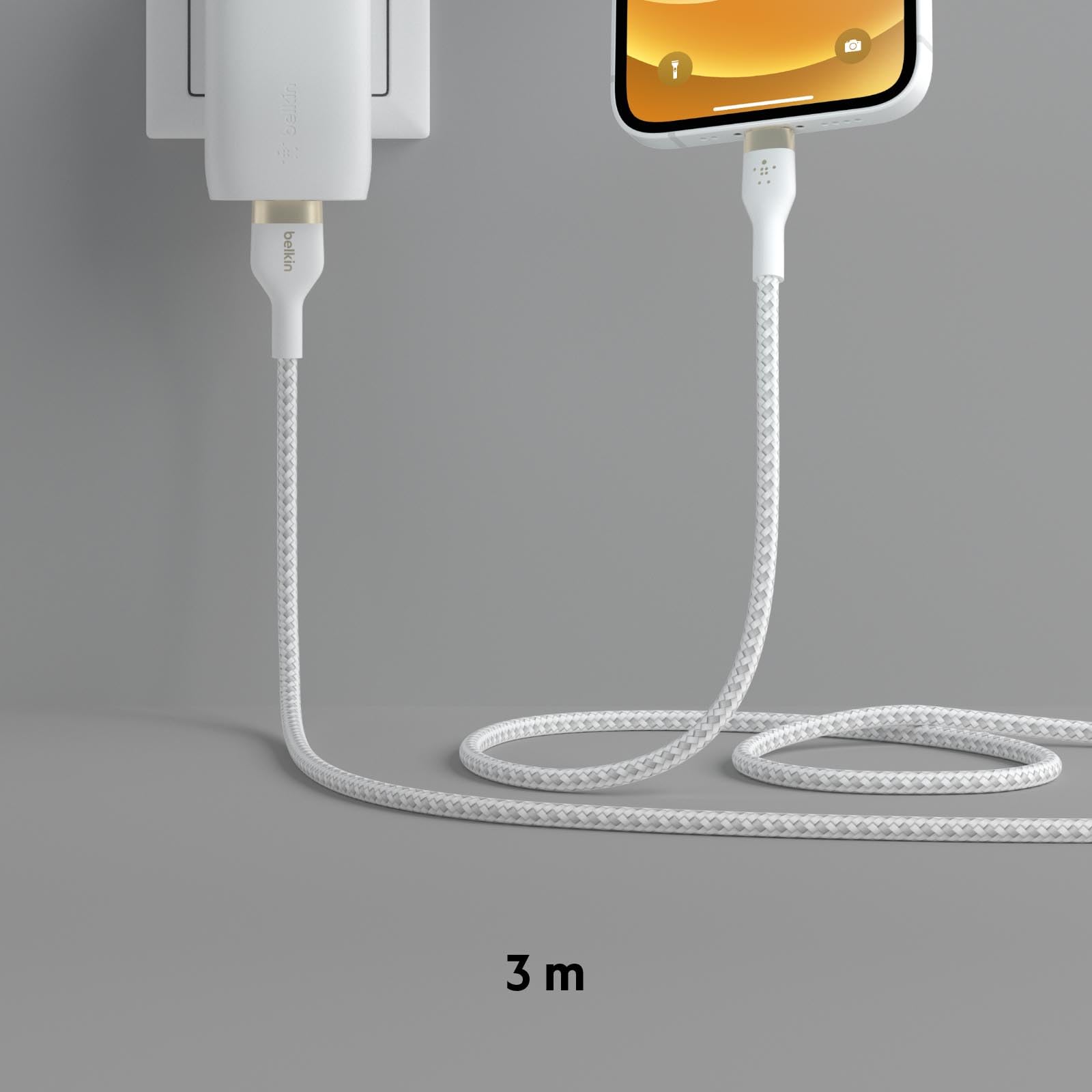 belkin-boostcharge-pro-flex-c-ble-tress-usb-a-vers-lightning-certifi-mfi-3-m-bla image 6