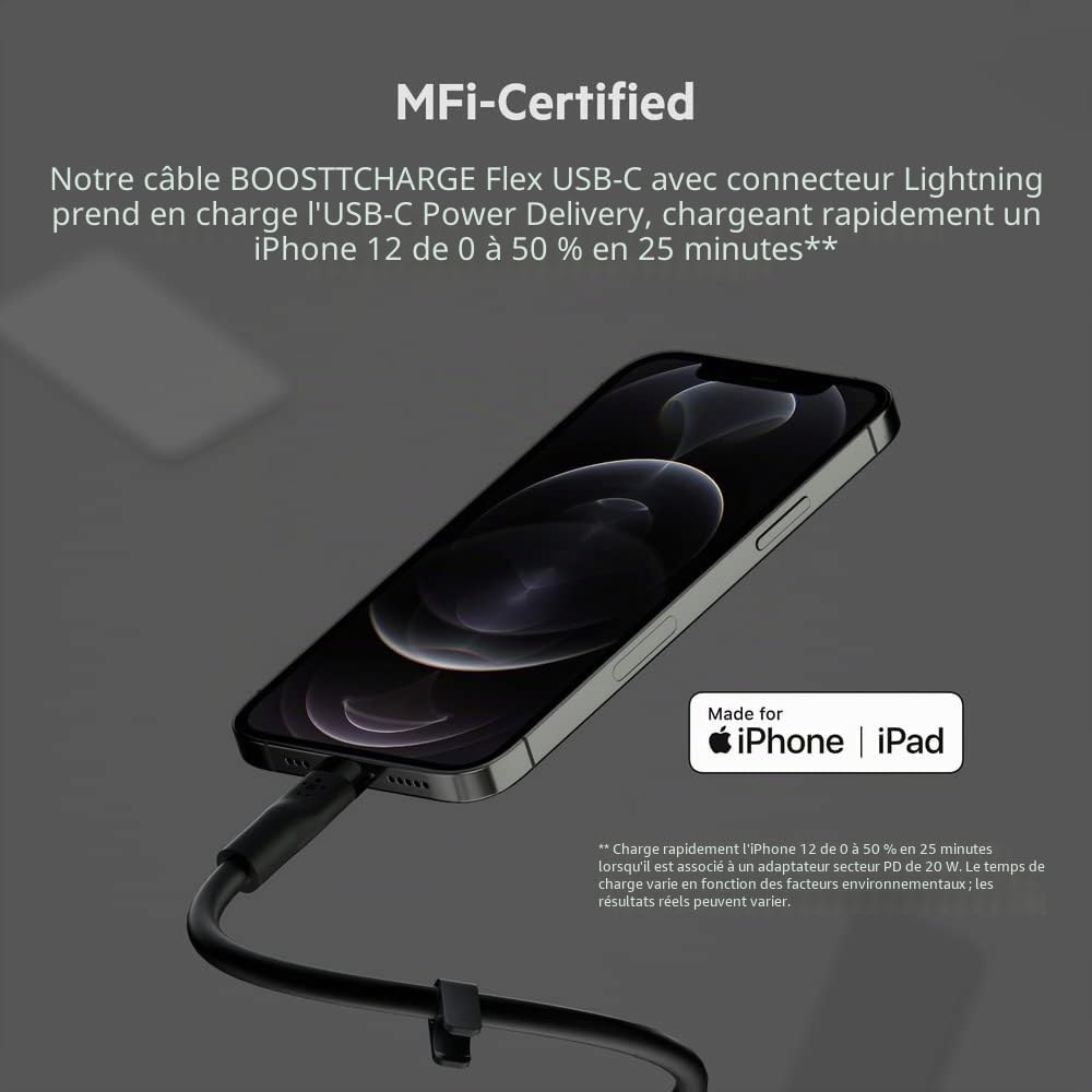 belkin-boostcharge-flex-c-ble-usb-c-vers-usb-c-silicone-2-m-certifi-usb-if-power image 2