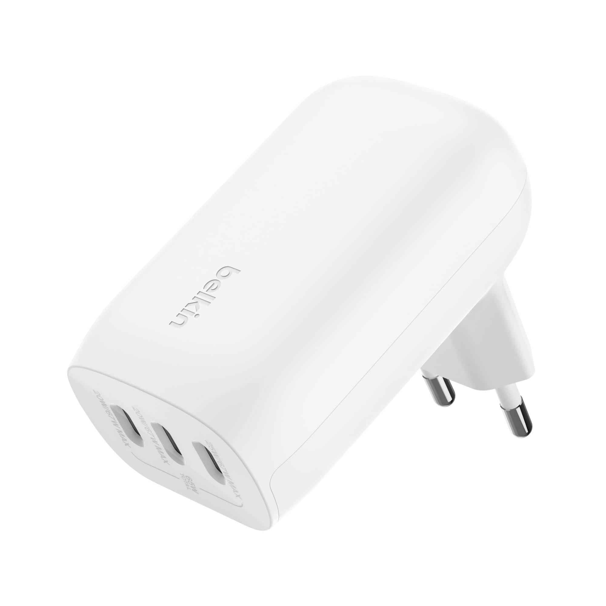 belkin-boostcharge-chargeur-secteur-3-ports-usb-c-67w-pps-pd-blanc-iphone-16-mac image 1