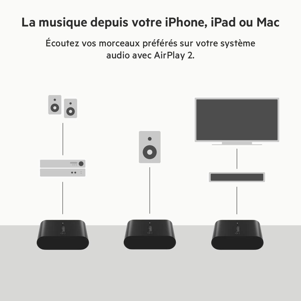 belkin-soundform-connect-auz002vfbk-adaptateur-audio-streaming-sans-fil-airplay- image 3