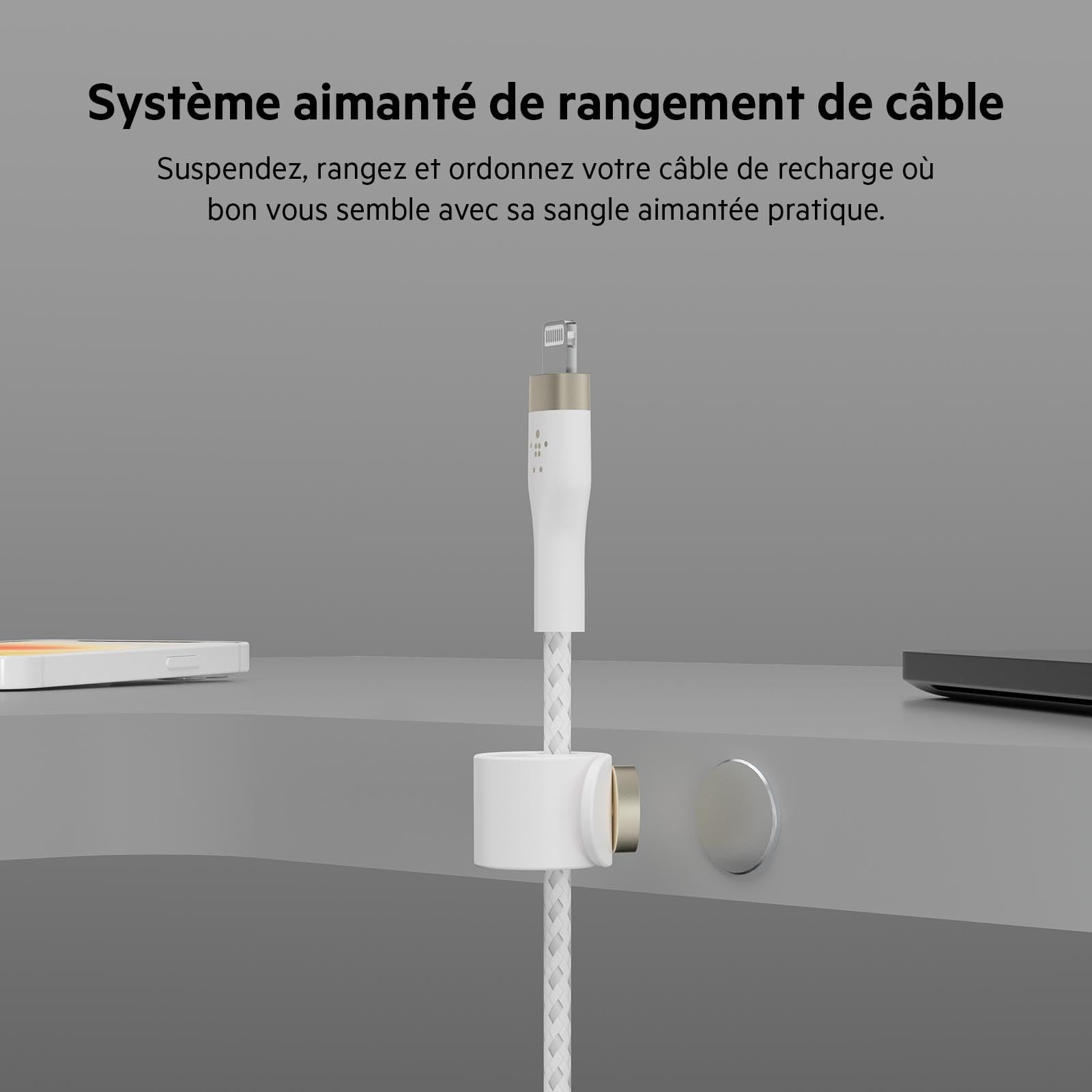 belkin-boostcharge-pro-flex-c-ble-tress-usb-a-vers-lightning-certifi-mfi-3-m-bla image 5