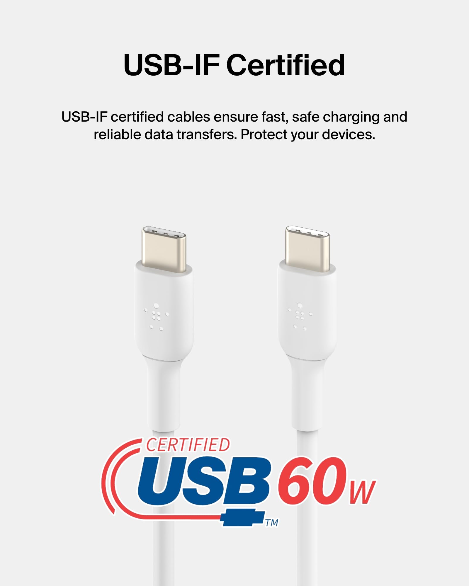 belkin-usb-c-vers-usb-c-2-0-lot-de-2-c-bles-charge-rapide-1-m-blancs-cab003bt1mw image 3