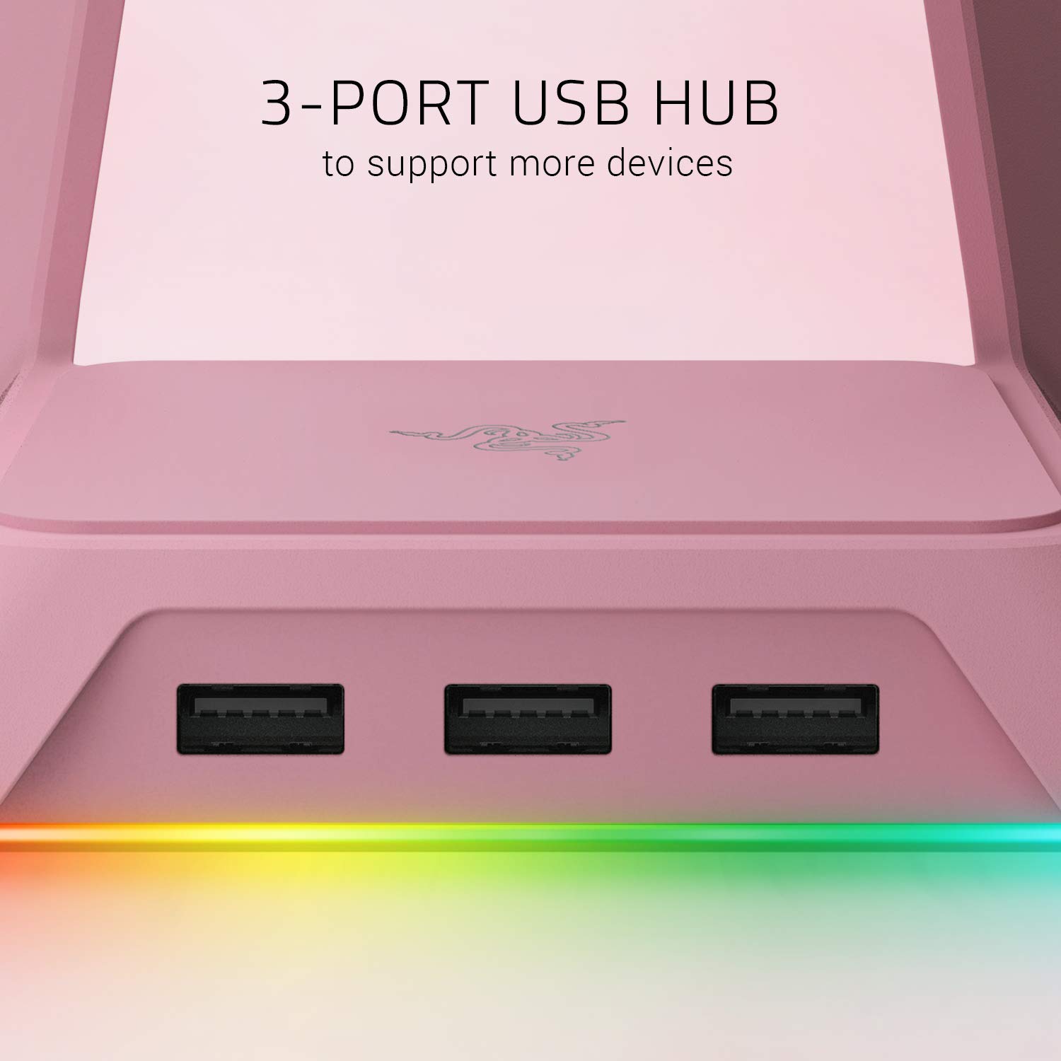 razer-base-station-chroma-quartz-support-de-casque-avec-hub-usb-3-ports-et-clair image 3