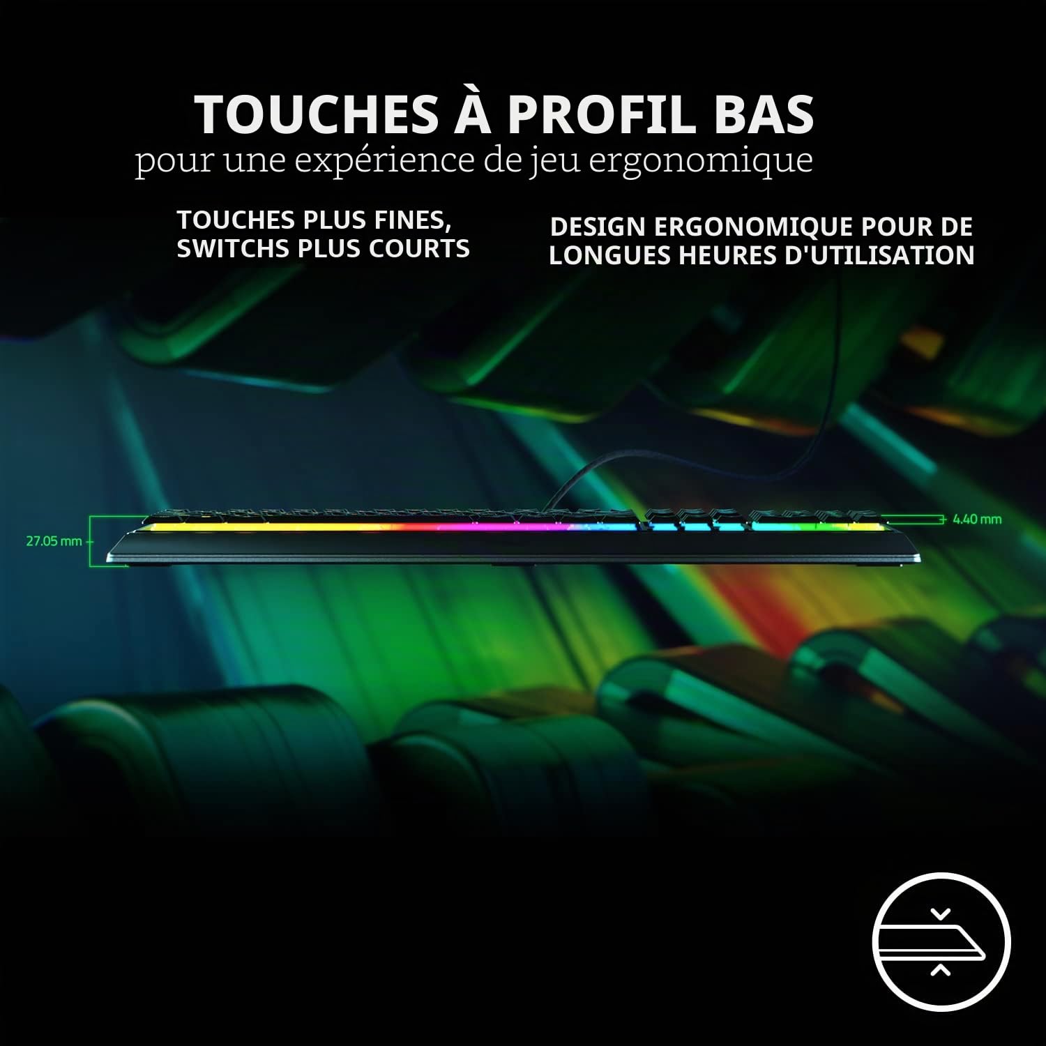 razer-ornata-v3-clavier-gaming-mecha-membrane-chroma-rgb-avec-repose-poignet-mag image 2