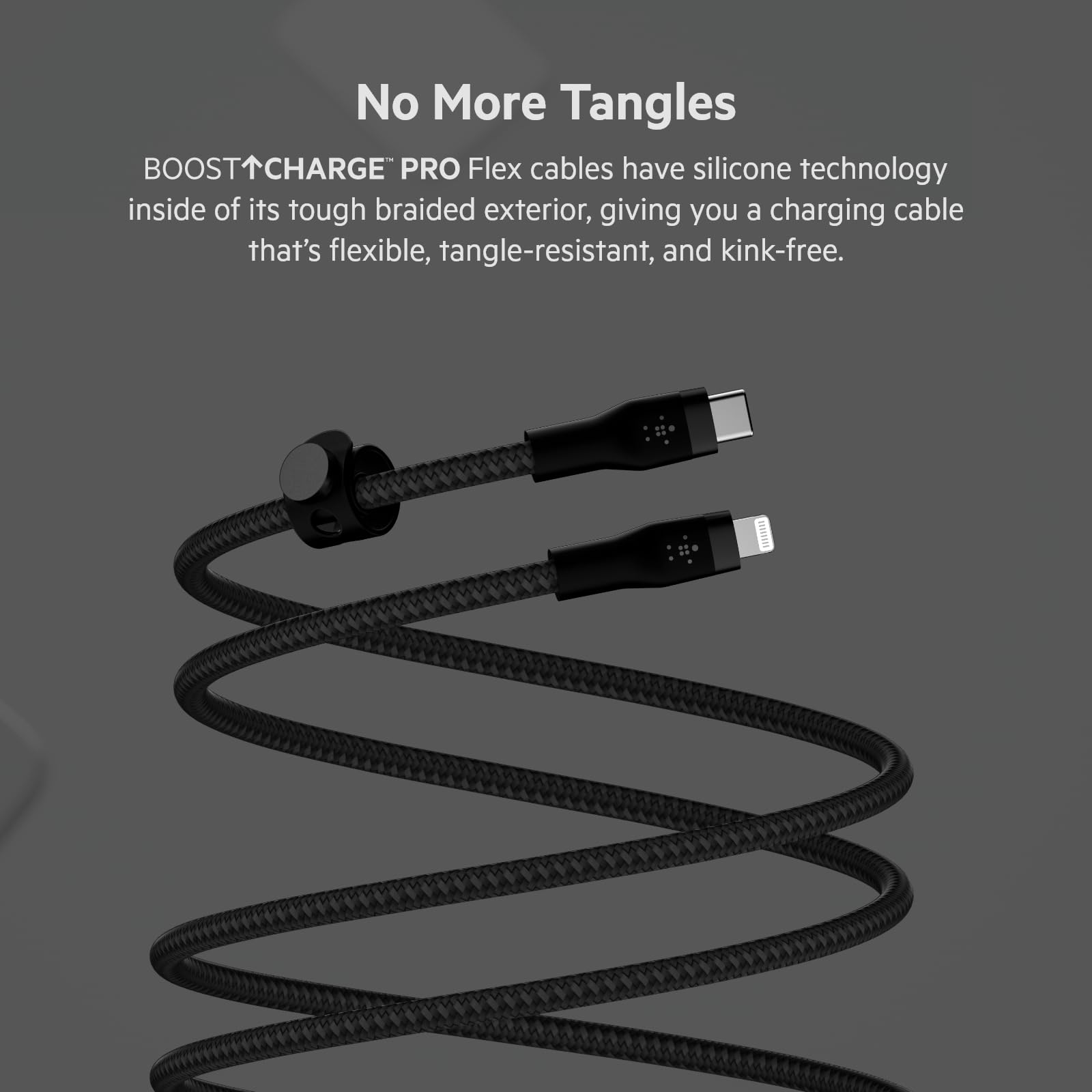 belkin-boostcharge-pro-flex-c-ble-tress-usb-c-vers-lightning-2-m-certifi-mfi-rec image 2