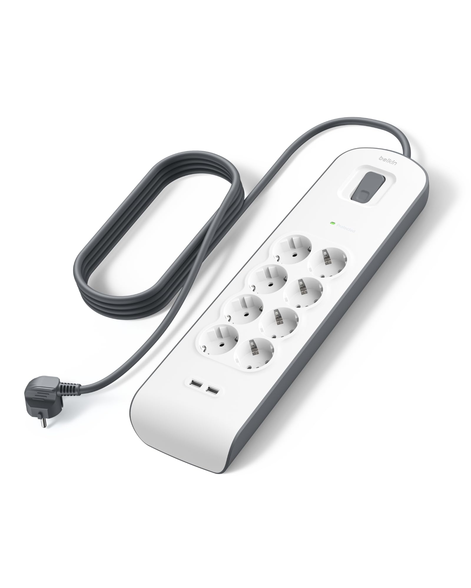 belkin-parafoudre-bsv401ca2m-multiprise-de-protection-4-prises-525-joules-2-port image 7