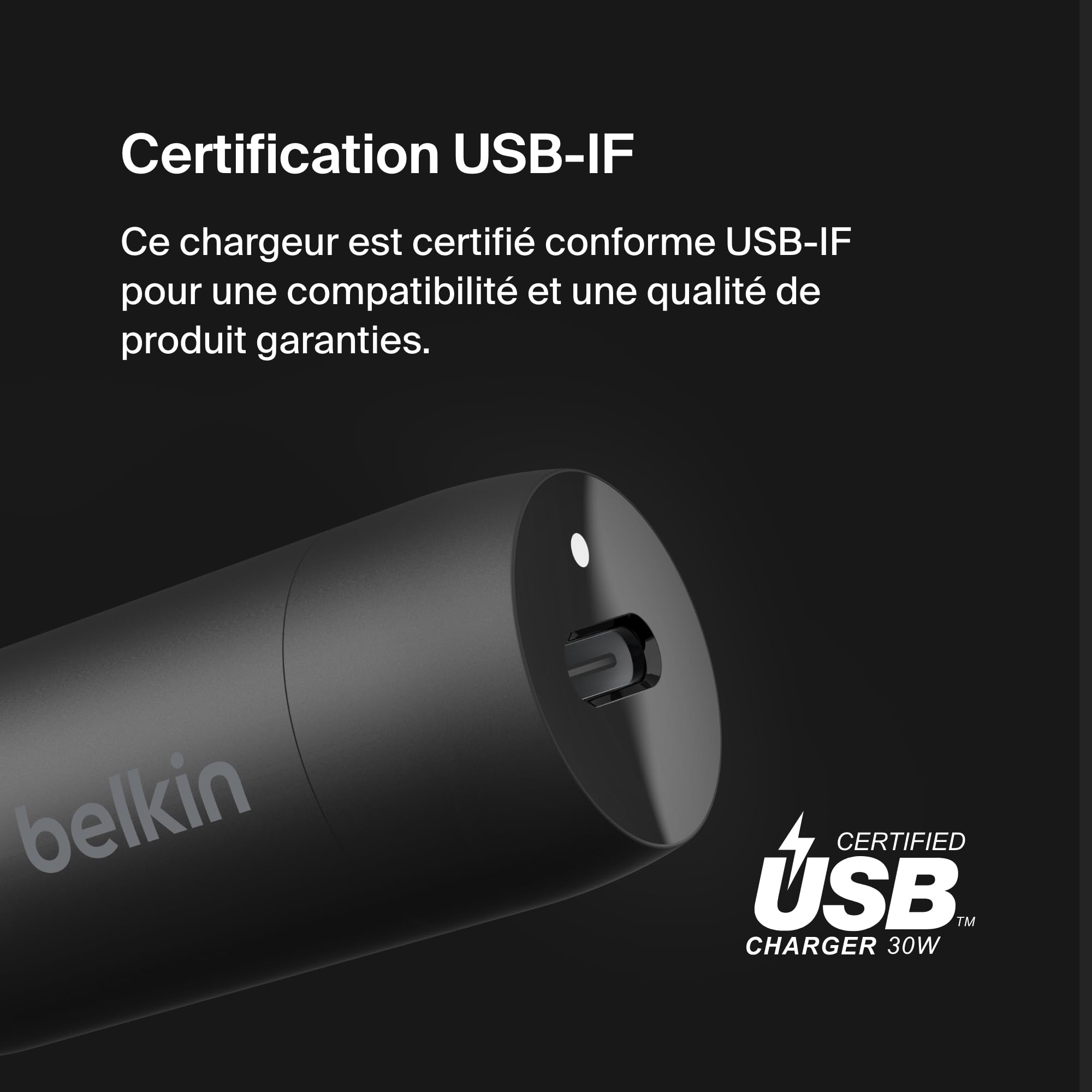 belkin-boostcharge-chargeur-de-voiture-30-w-usb-c-power-delivery-certifi-usb-if- image 3